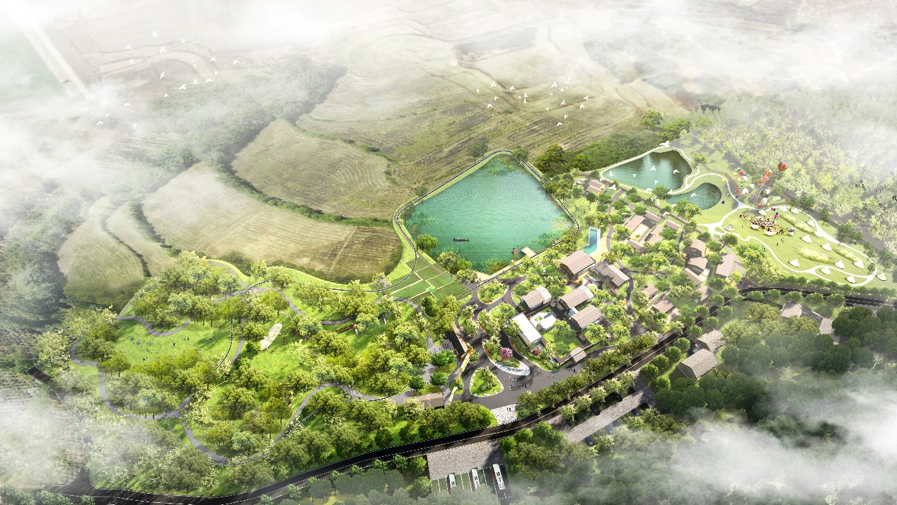 小團(tuán)山文旅項(xiàng)目EPCO效果圖。肥西縣文旅局供圖