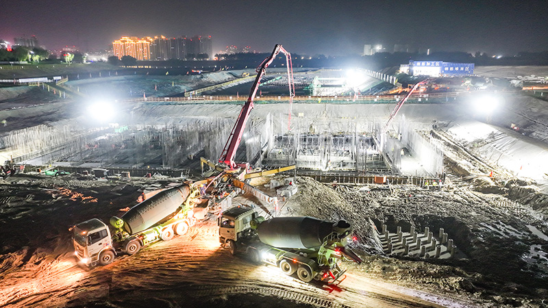 “靚淮河”工程正在火熱建設(shè)中。蚌埠市宣傳部供圖