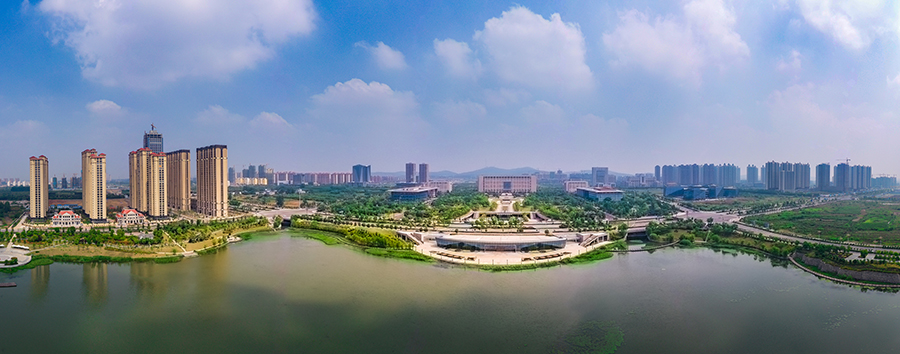 淮南市山南新區(qū)中央公園。 淮南市委宣傳部供圖