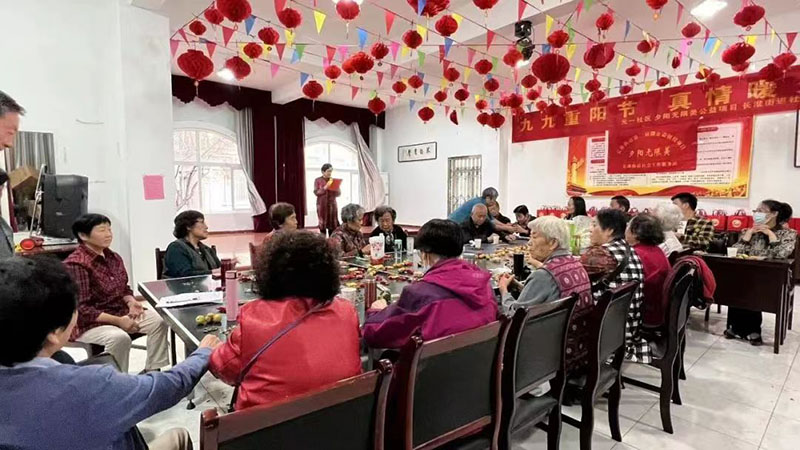 久久重陽節(jié)活動(dòng)現(xiàn)場。長淮街道元一社區(qū)供圖