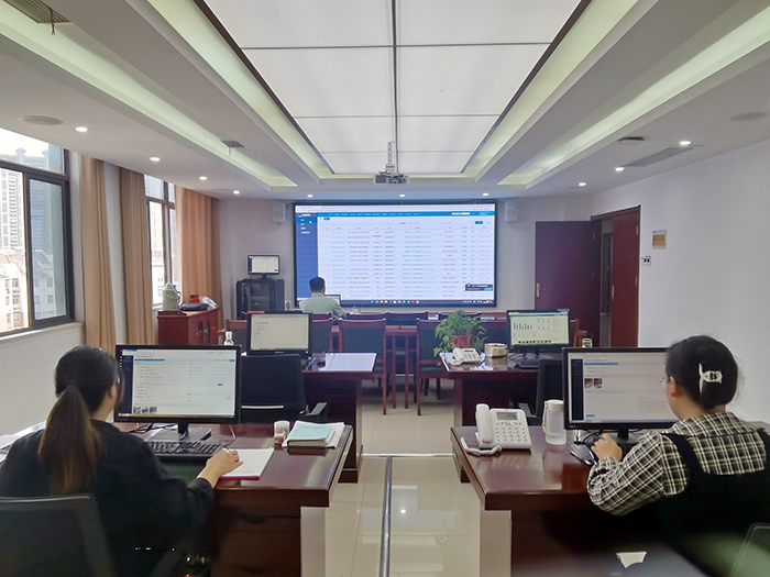 肥西縣網(wǎng)格化指揮中心。肥宣供圖
