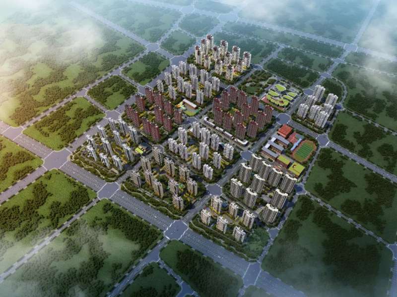 引江濟淮安置點總體效果圖。蜀山區(qū)委宣傳部供圖