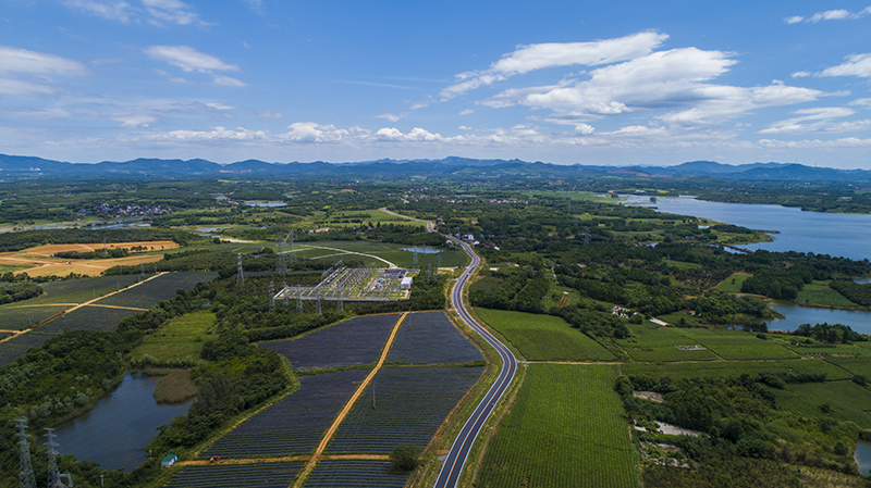 天子湖綠道（ 郎溪縣）。宣城市交通運(yùn)輸局供圖