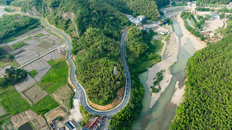 S208公路（洗馬橋至愛民段）。宣城市交通運(yùn)輸局供圖