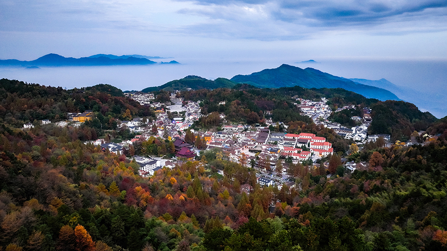 九華老街。李曉白攝