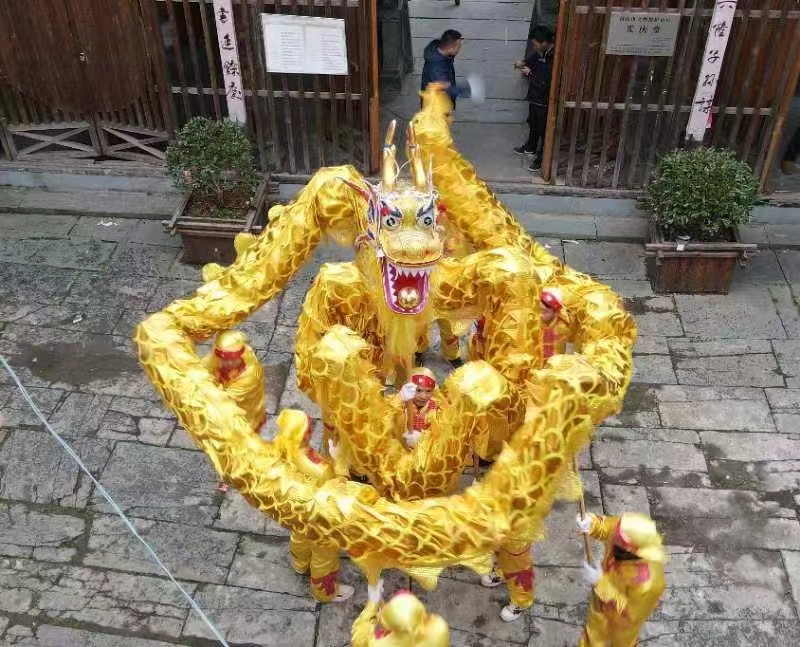 祁門彭龍舞金龍。祁門縣委宣傳部供圖