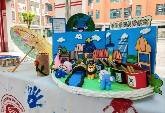 學(xué)生手工作品。人民網(wǎng)記者王銳 攝