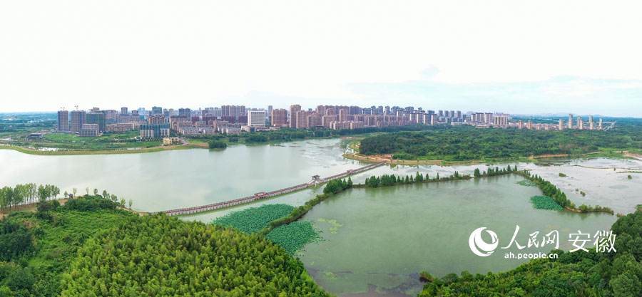 蕪湖灣沚水夢(mèng)南湖綜合體。人民網(wǎng)記者 張俊攝