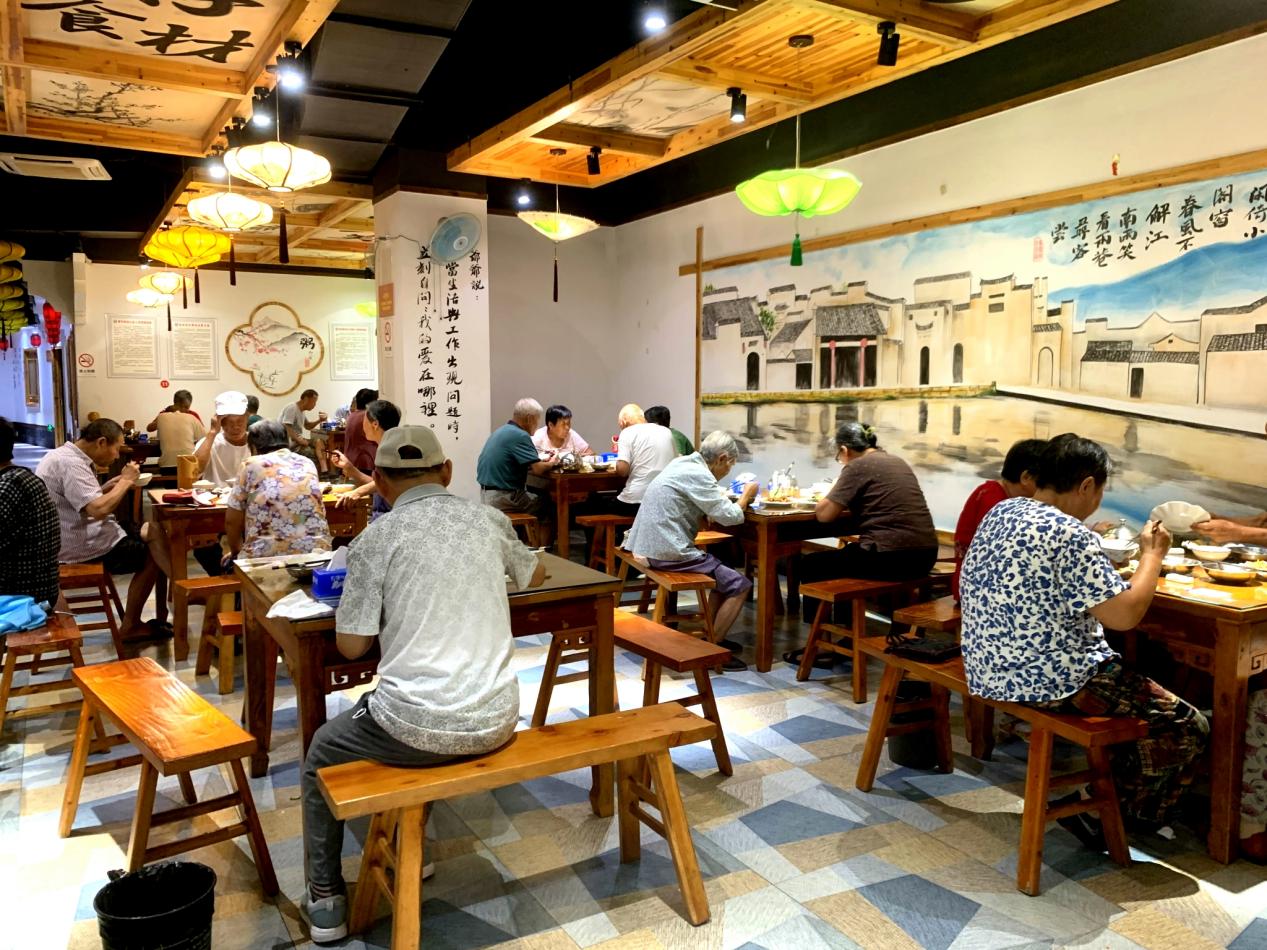 老年食堂。堯渡鎮(zhèn)供圖