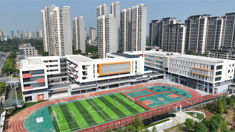 玉鏡路小學即將開學。蜀山區(qū)委宣傳部供圖