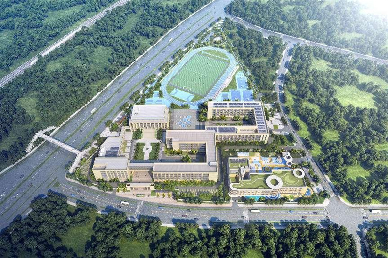 合肥一六八玫瑰園學(xué)校西校區(qū)擴(kuò)建項目效果圖。玫宣供圖