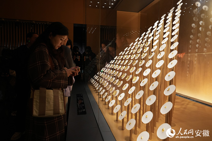 安徽楚文化博物館展出文物。人民網(wǎng)記者 苗子健攝