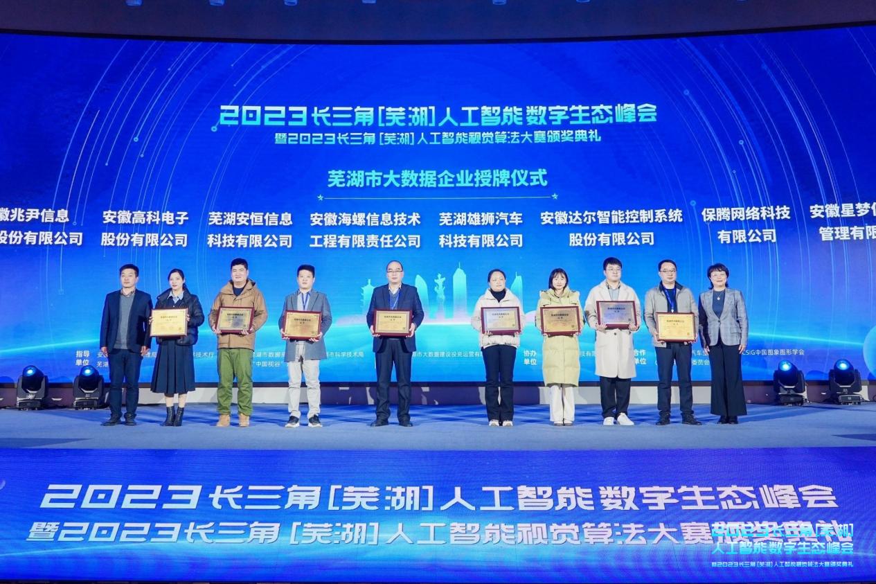 蕪湖市大數(shù)據(jù)企業(yè)授牌儀式