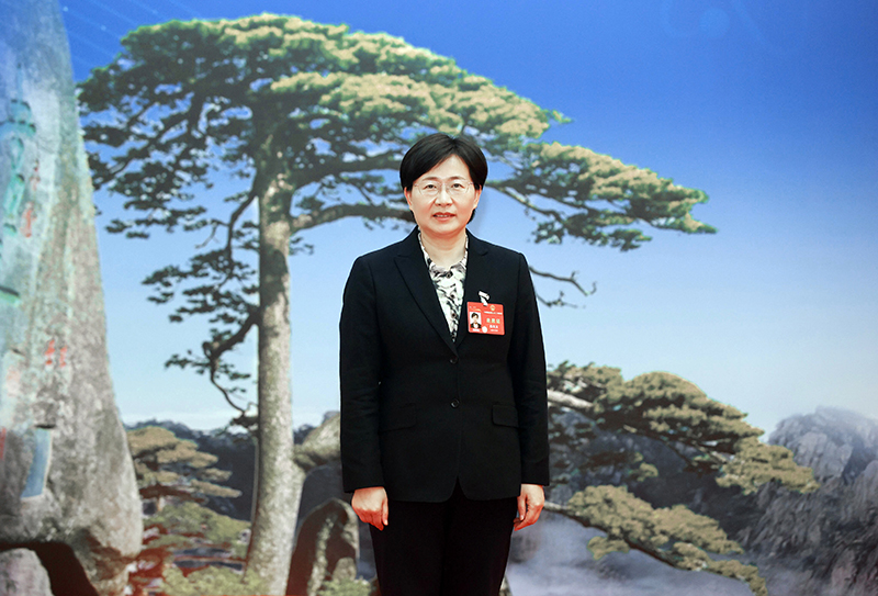 全國人大代表、亳州市市長秦鳳玉。亳州市委宣傳部供圖