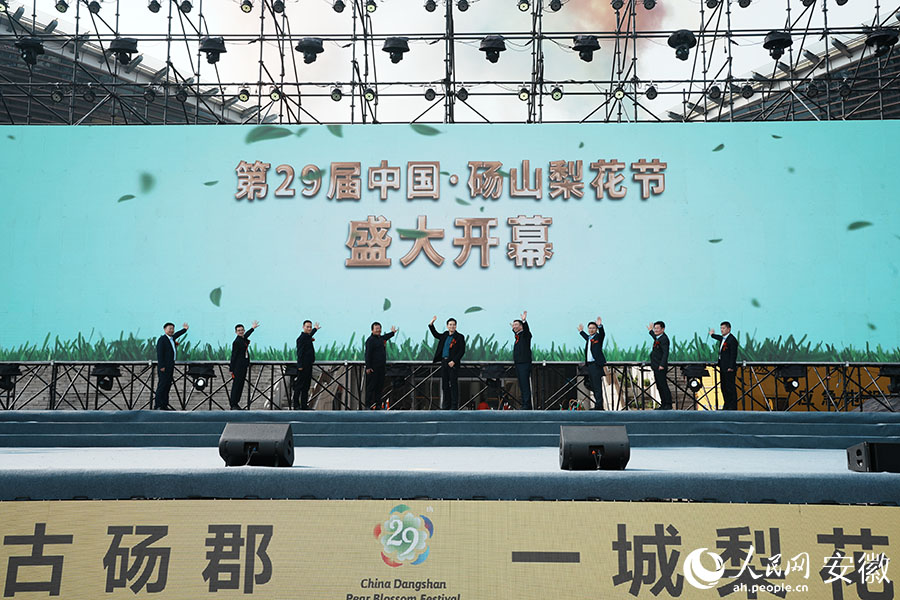 碭山梨花節(jié)開幕。人民網(wǎng)記者 王銳攝
