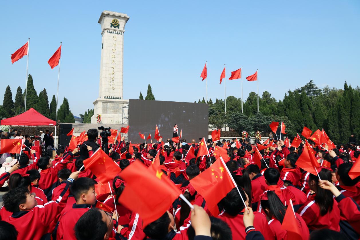 “我是紅色宣講員”演講比賽活動(dòng)現(xiàn)場。李寶攝