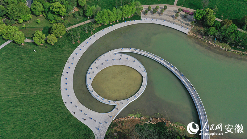 百名廣場舞愛好者公園排練備戰(zhàn)聯(lián)賽。人民網(wǎng)記者 張俊攝