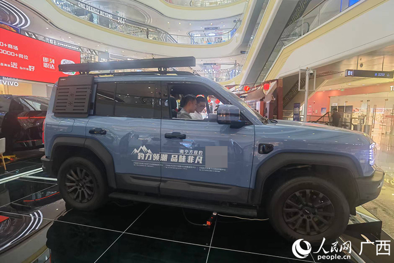 消費(fèi)者在商場選購汽車。人民網(wǎng)記者 陳燕攝