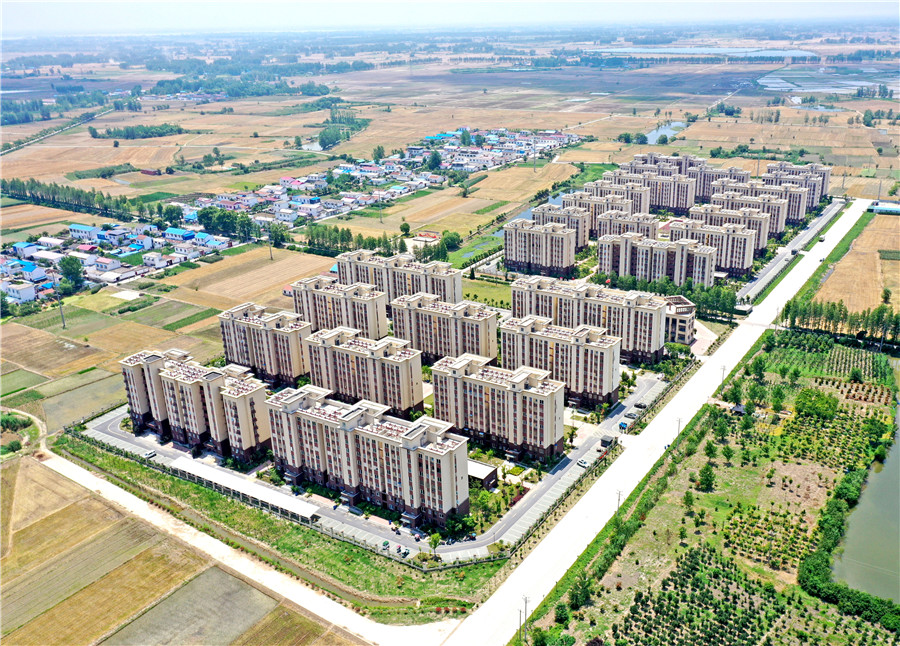 淮河行蓄洪區(qū)居民遷建工程安置點(diǎn)。