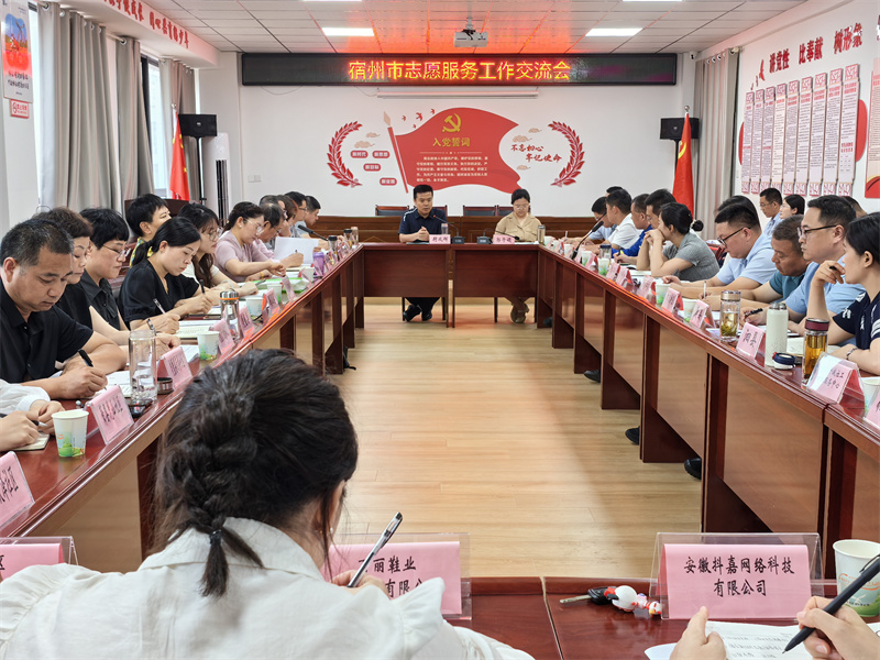 宿州市志愿服務(wù)工作現(xiàn)場(chǎng)推進(jìn)會(huì)。王樂(lè)供圖