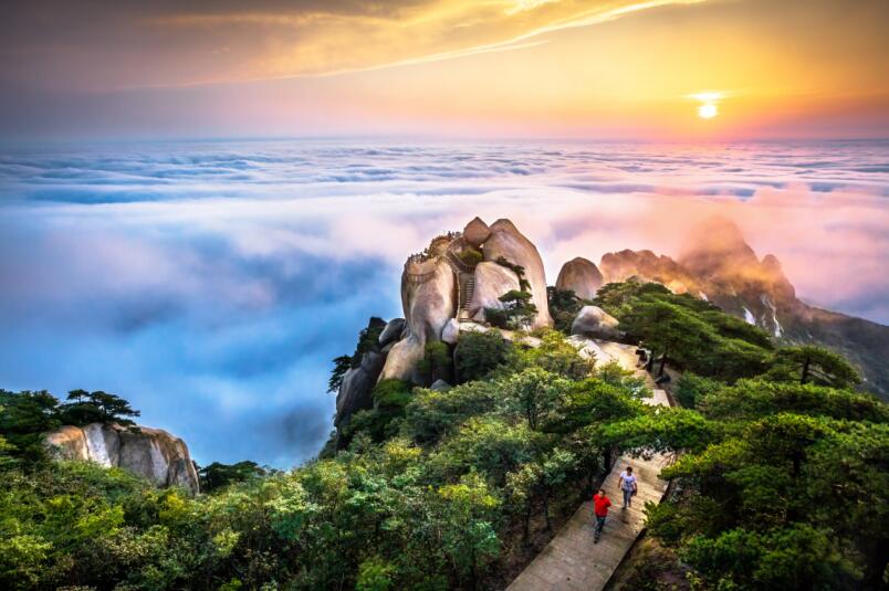 天柱山美景。