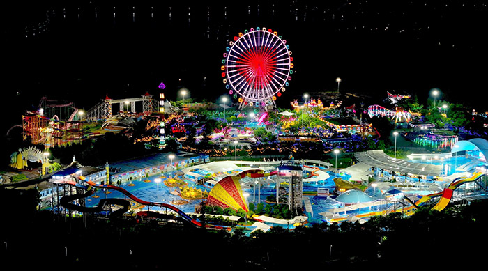 亳州林擁城夜景。劉勤利攝