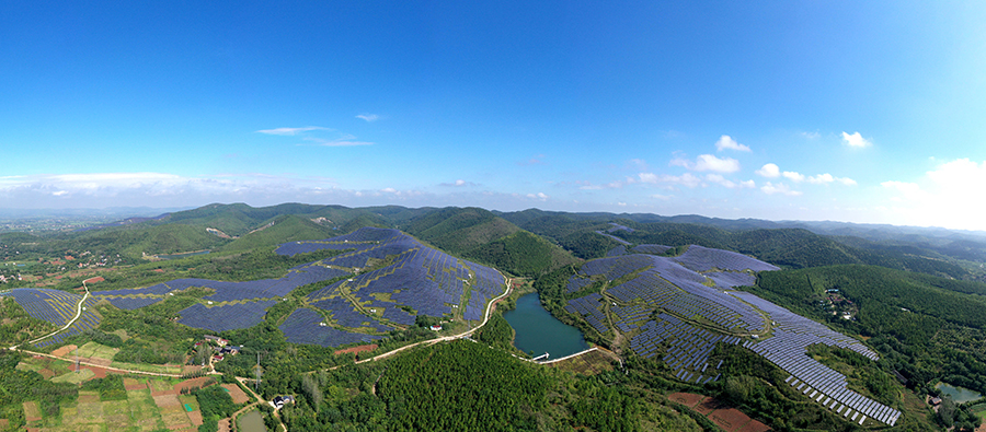 光伏助增收 荒山變“金山”