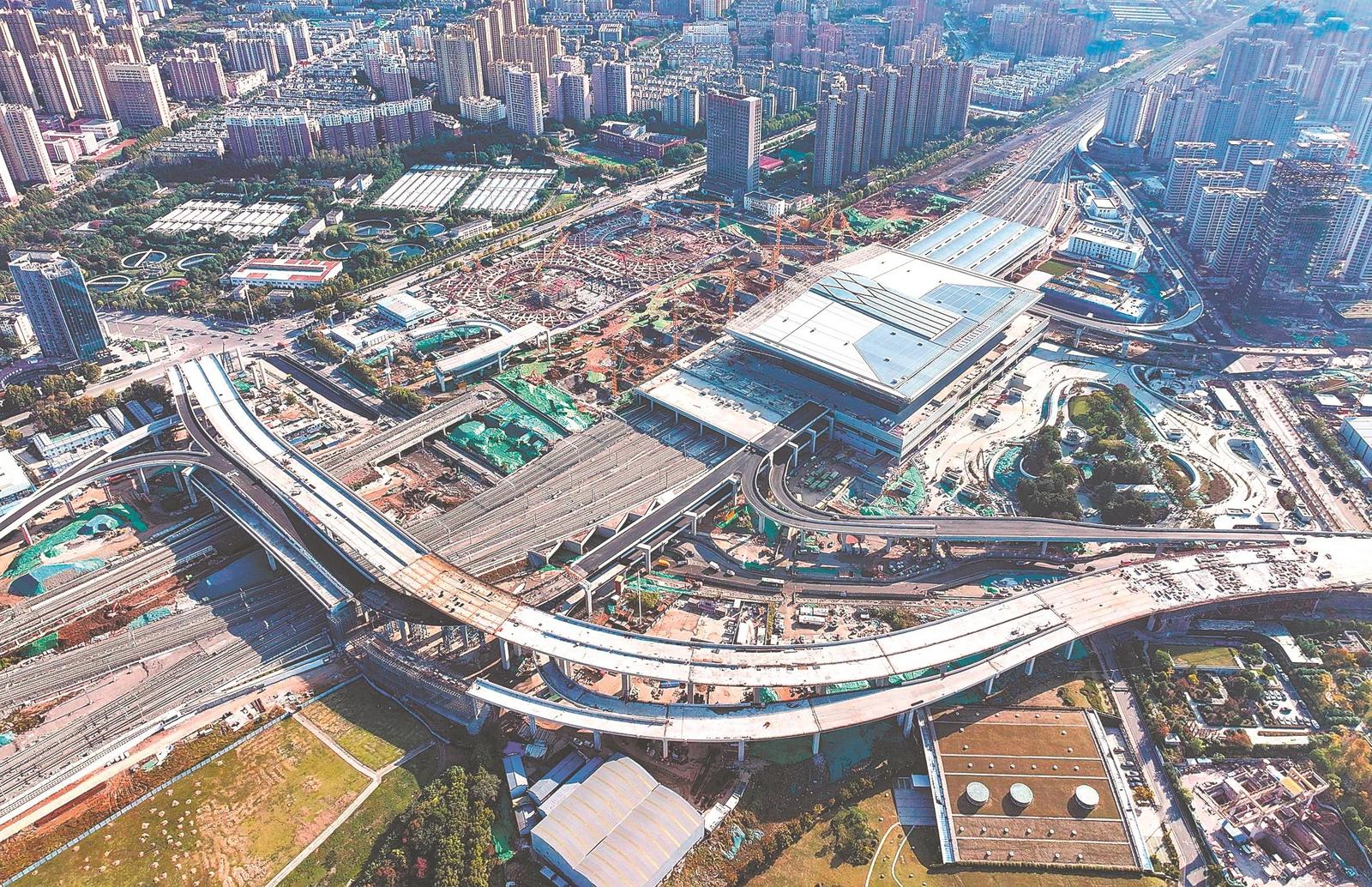 合肥市新合肥西站項(xiàng)目建設(shè)正酣