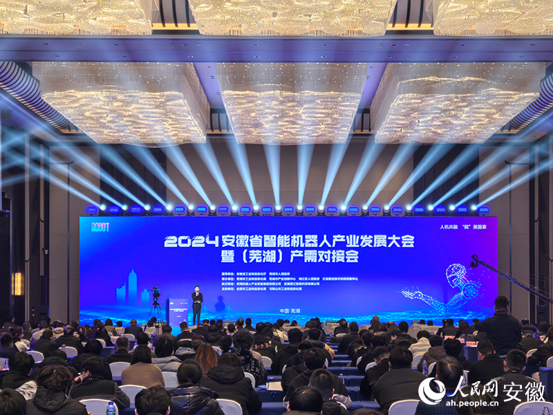 2024安徽省智能機(jī)器人產(chǎn)業(yè)發(fā)展大會(huì)在蕪湖召開。人民網(wǎng)記者 汪瑞華攝.jpg