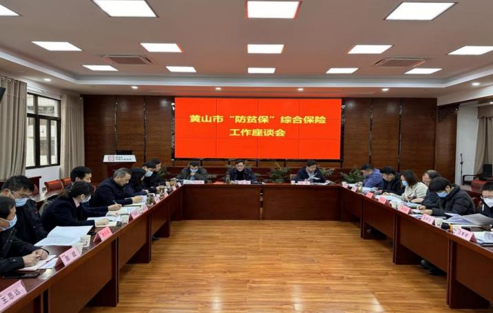 黃山市“防貧保”綜合保險工作座談會。