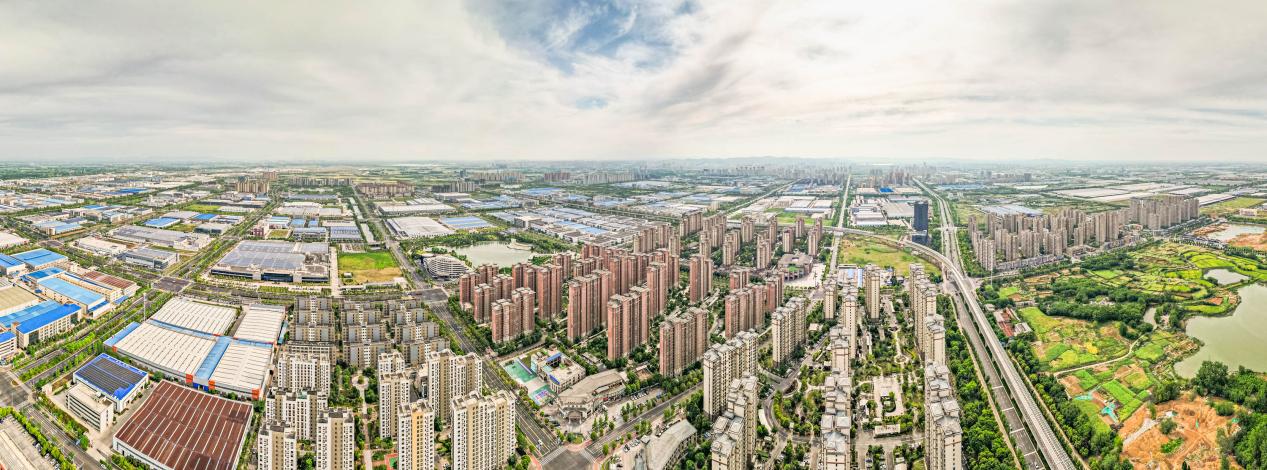 俯瞰中新蘇滁高新區(qū)。中新蘇滁高新區(qū)管委會供圖