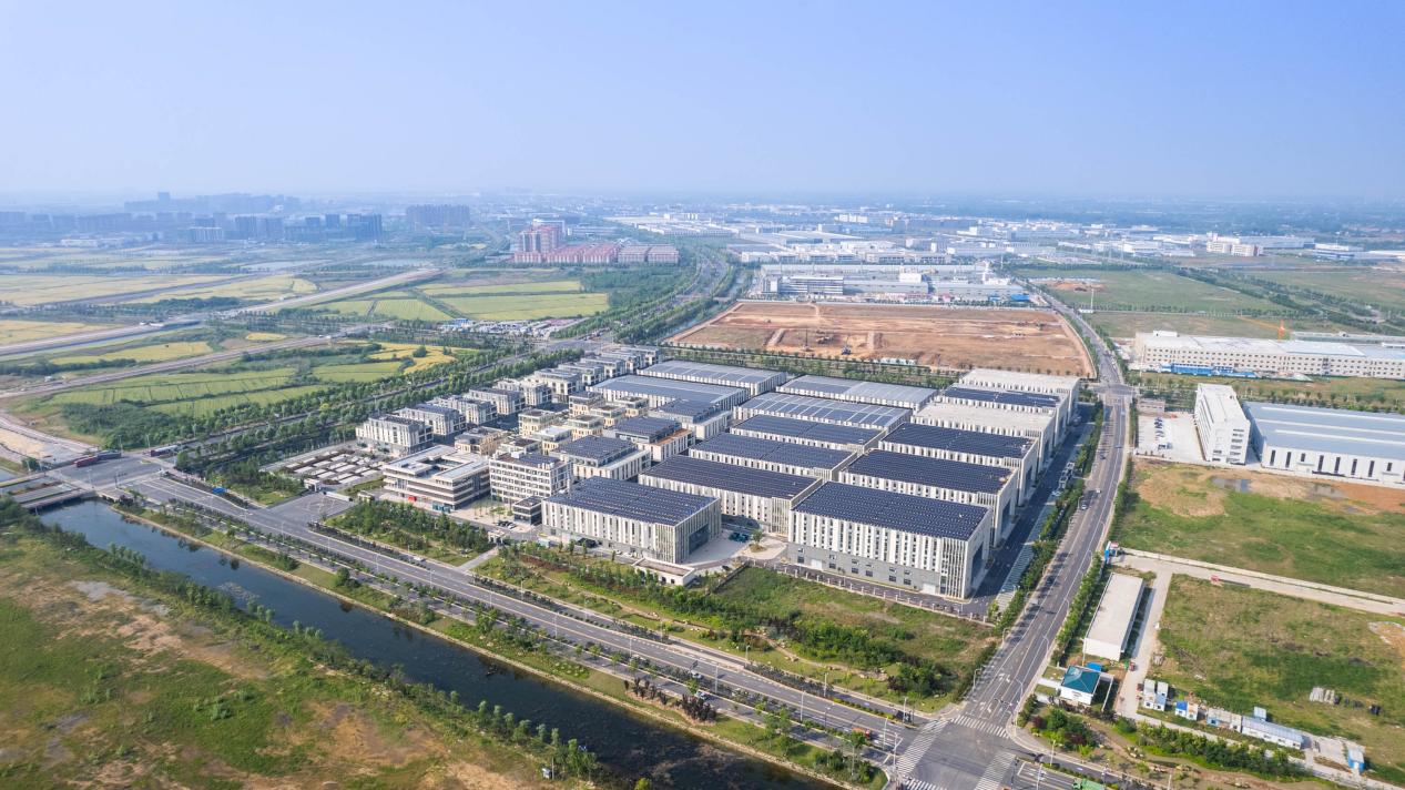 俯瞰中新蘇滁高新區(qū)的工頭產業(yè)園。中新蘇滁高新區(qū)管委會供圖