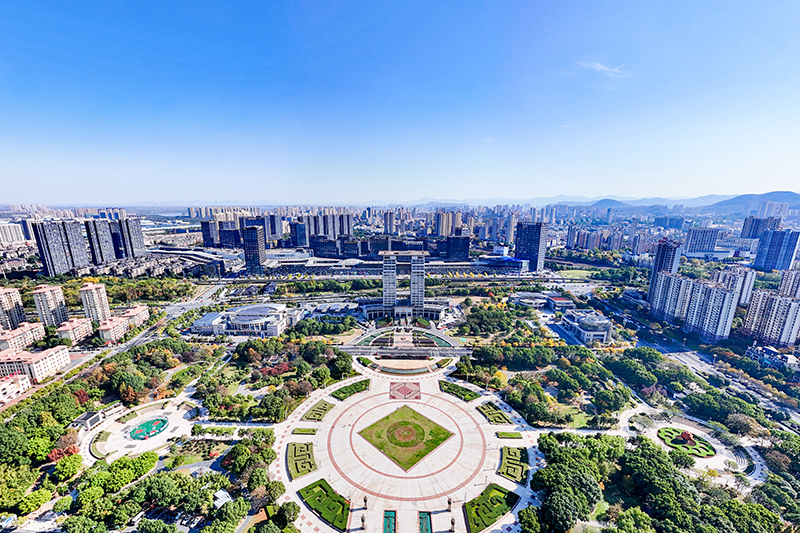 航拍銅陵城市美景。銅陵市委宣傳部供圖