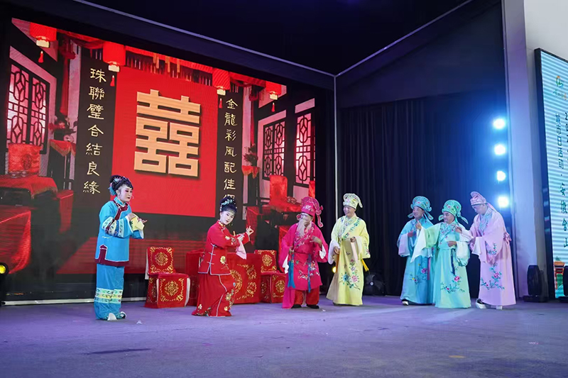 “含弓戲”演出現(xiàn)場(chǎng)。含山縣委宣傳部供圖