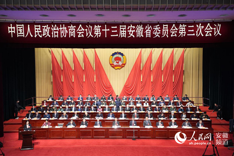 陶儀聲作提案工作情況報告。人民網(wǎng)記者 王銳攝