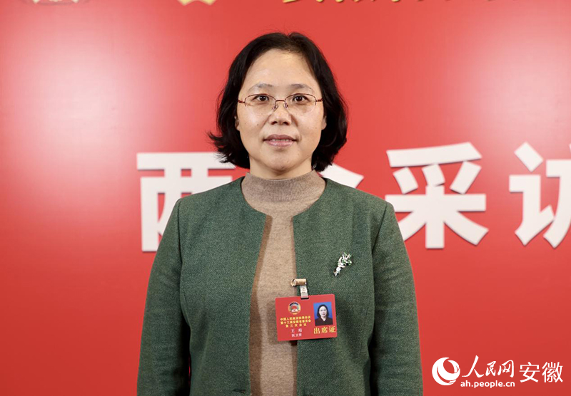 安徽省政協(xié)委員、安醫(yī)大一附院副院長(zhǎng)王珩。人民網(wǎng)記者 陶濤攝