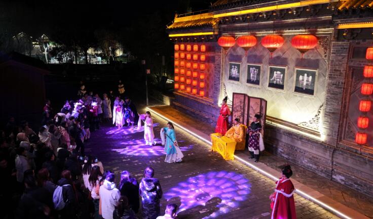 花戲樓景區(qū)情景劇演繹。亳州文旅集團(tuán)供圖