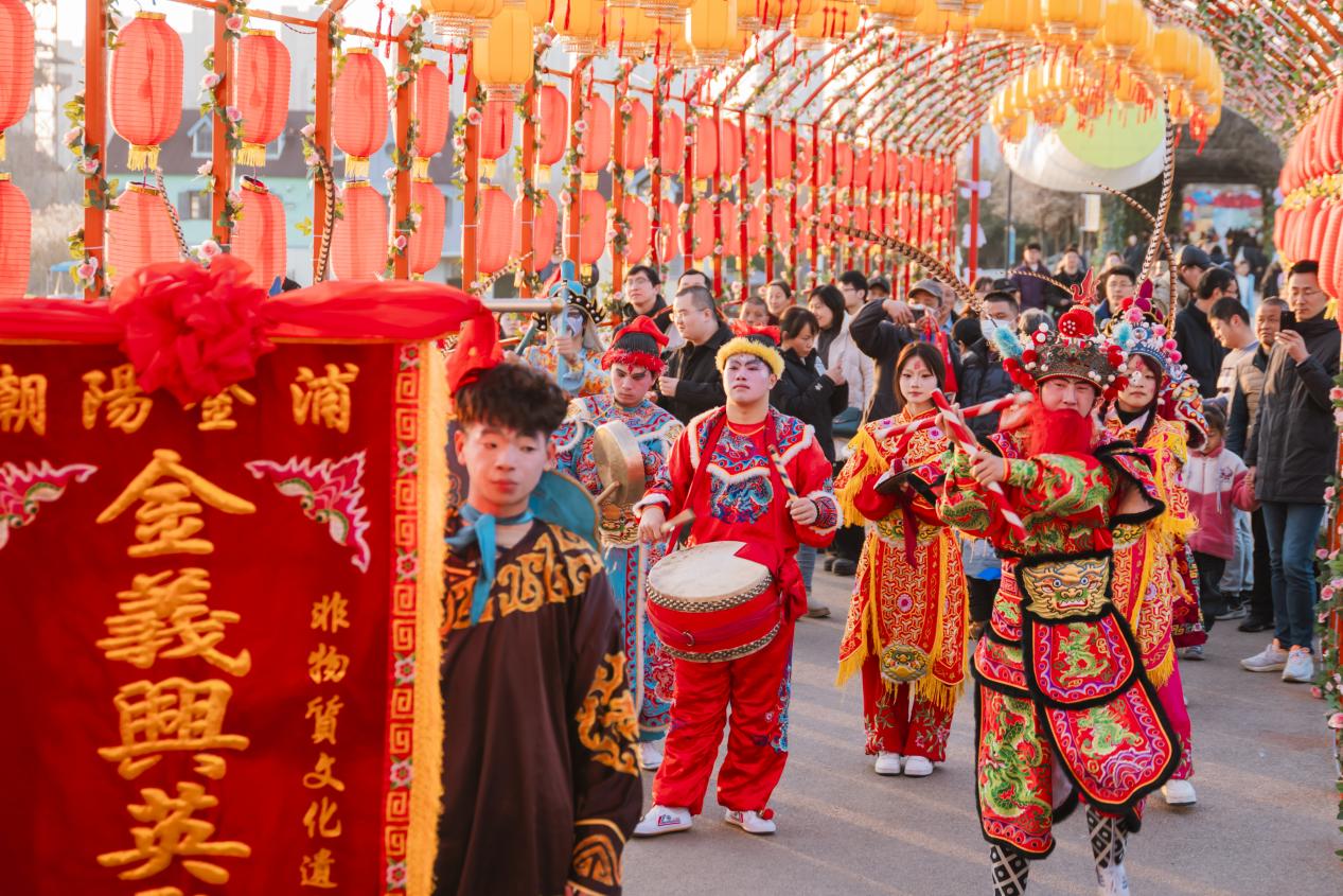 合肥祥源花世界非遺表演。肥西縣文旅局供圖
