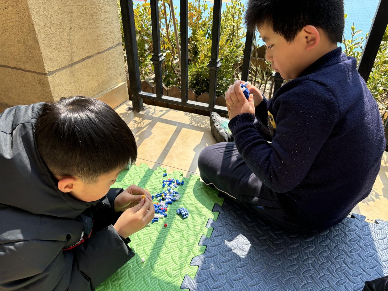 樂高。合肥一六八玫瑰園學(xué)校東校供圖