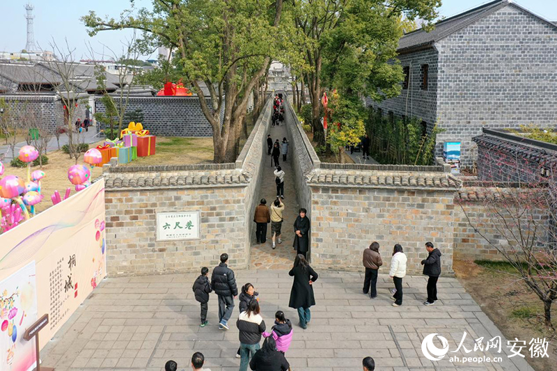 長不足百米的六尺巷里，游人絡繹不絕。人民網(wǎng)記者 陳若天攝