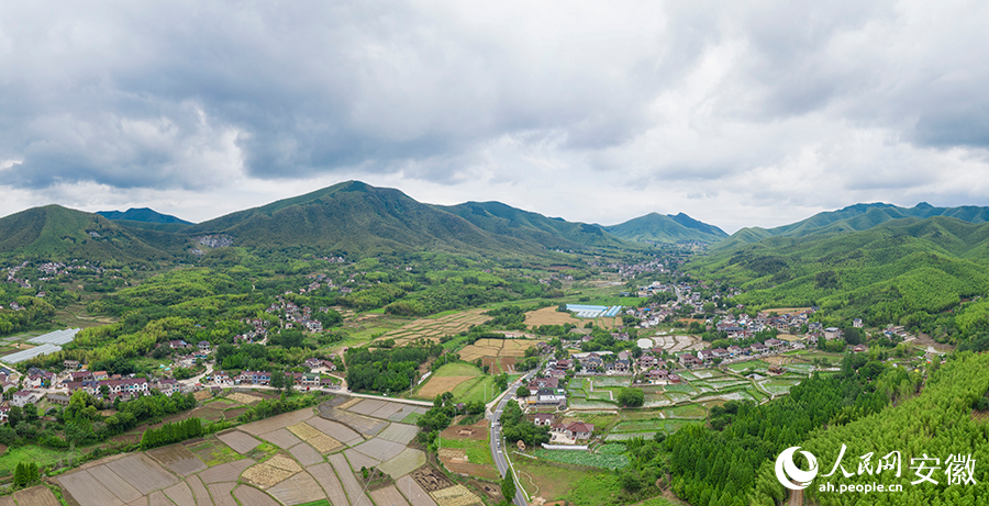 俯瞰新杭鎮(zhèn)合興村。人民網(wǎng)記者 張俊攝