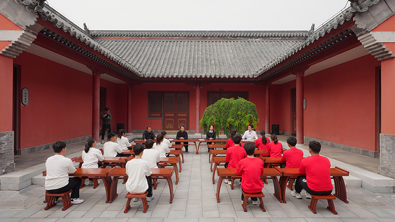 “一塊豆腐話清廉”思政課。滁州市委網(wǎng)信辦供圖